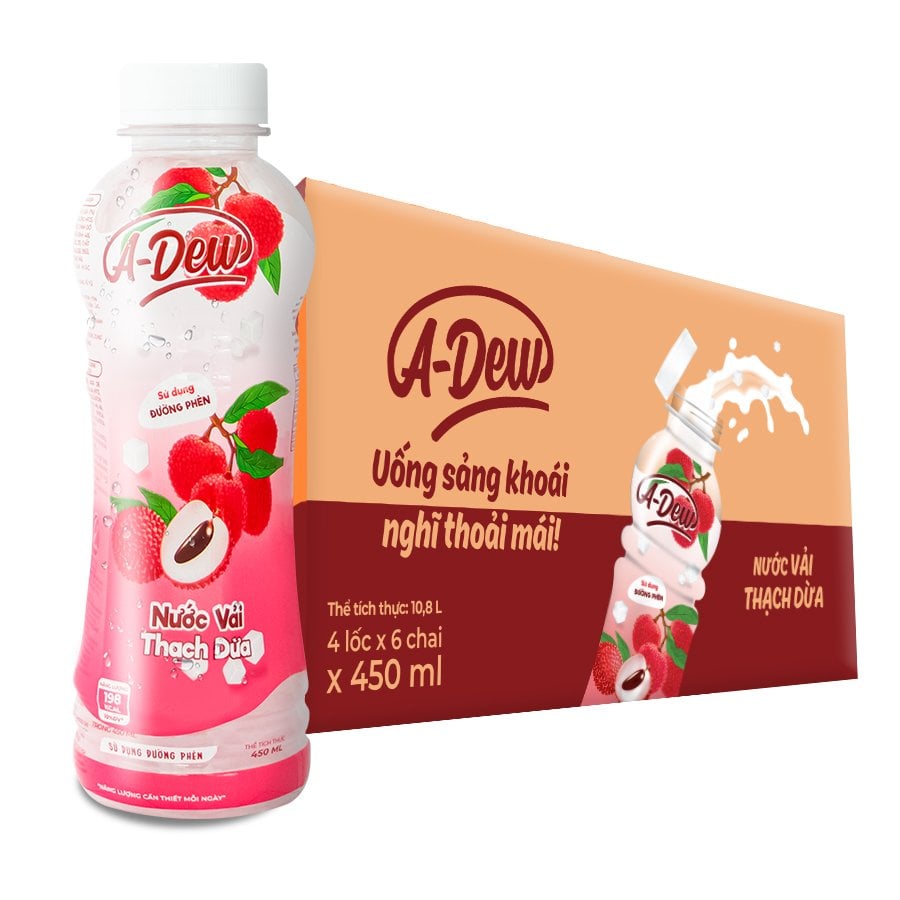 A-Dew 荔枝椰子冻饮料  450ml