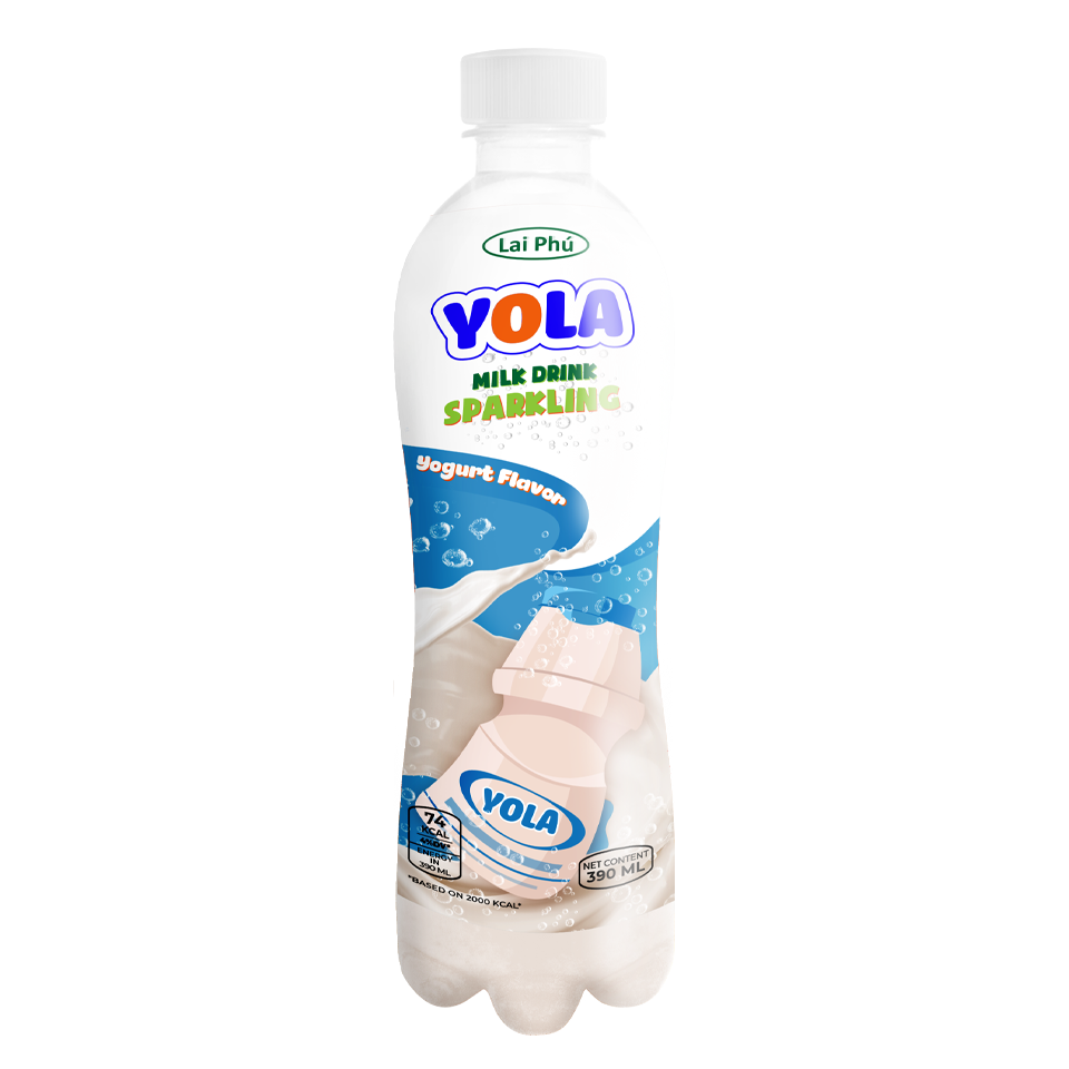 390ml Yola Sparkling Milk With Yogurt Flavor Drink