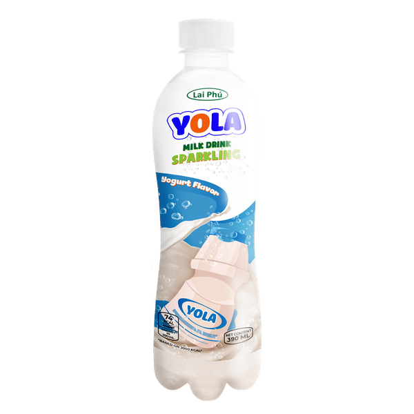 390ml Yola Sparkling Milk With Yogurt Flavor Drink