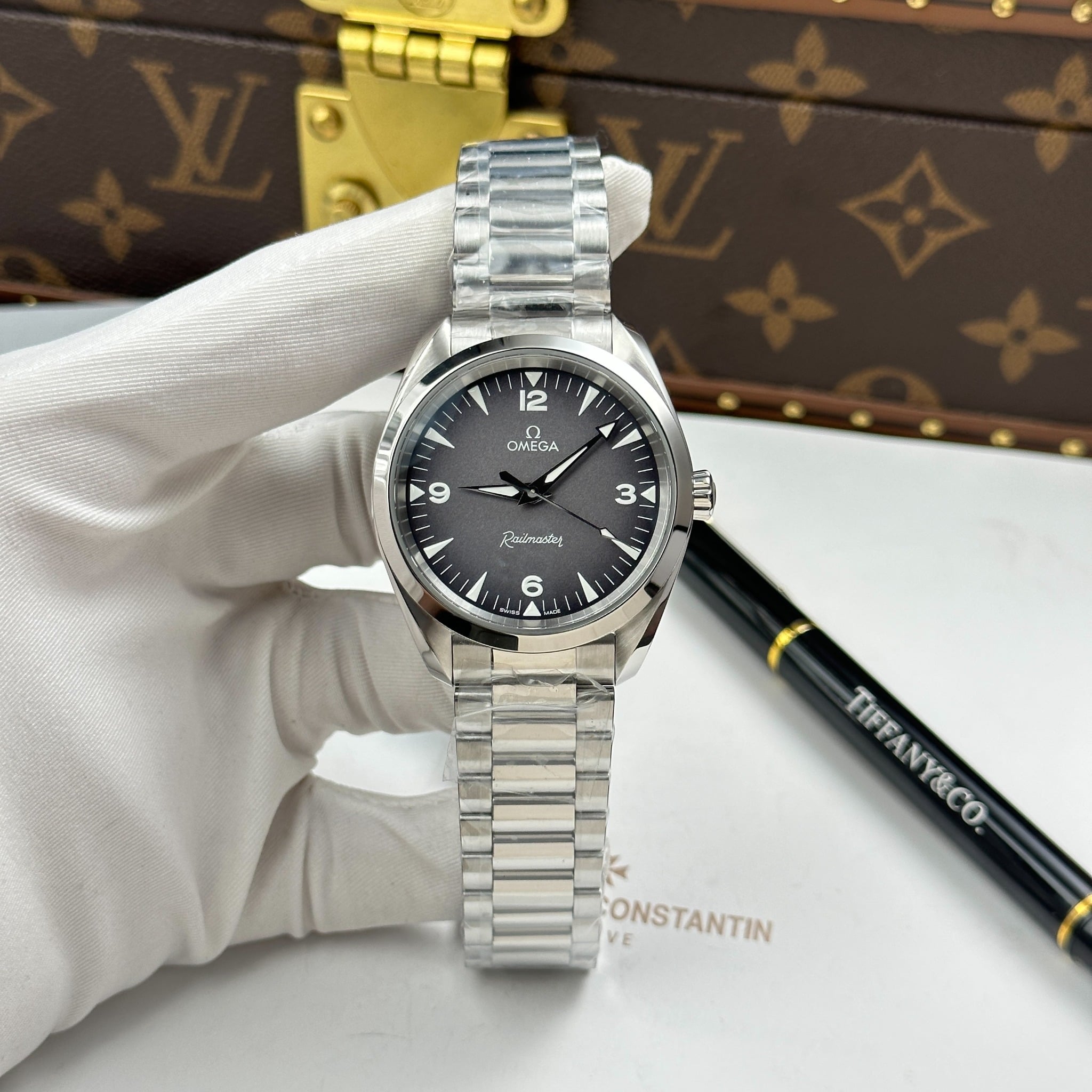 OMEGA RAILMASTER 38 MM - Đồng Hồ Omega - Nam - DHNTT1899