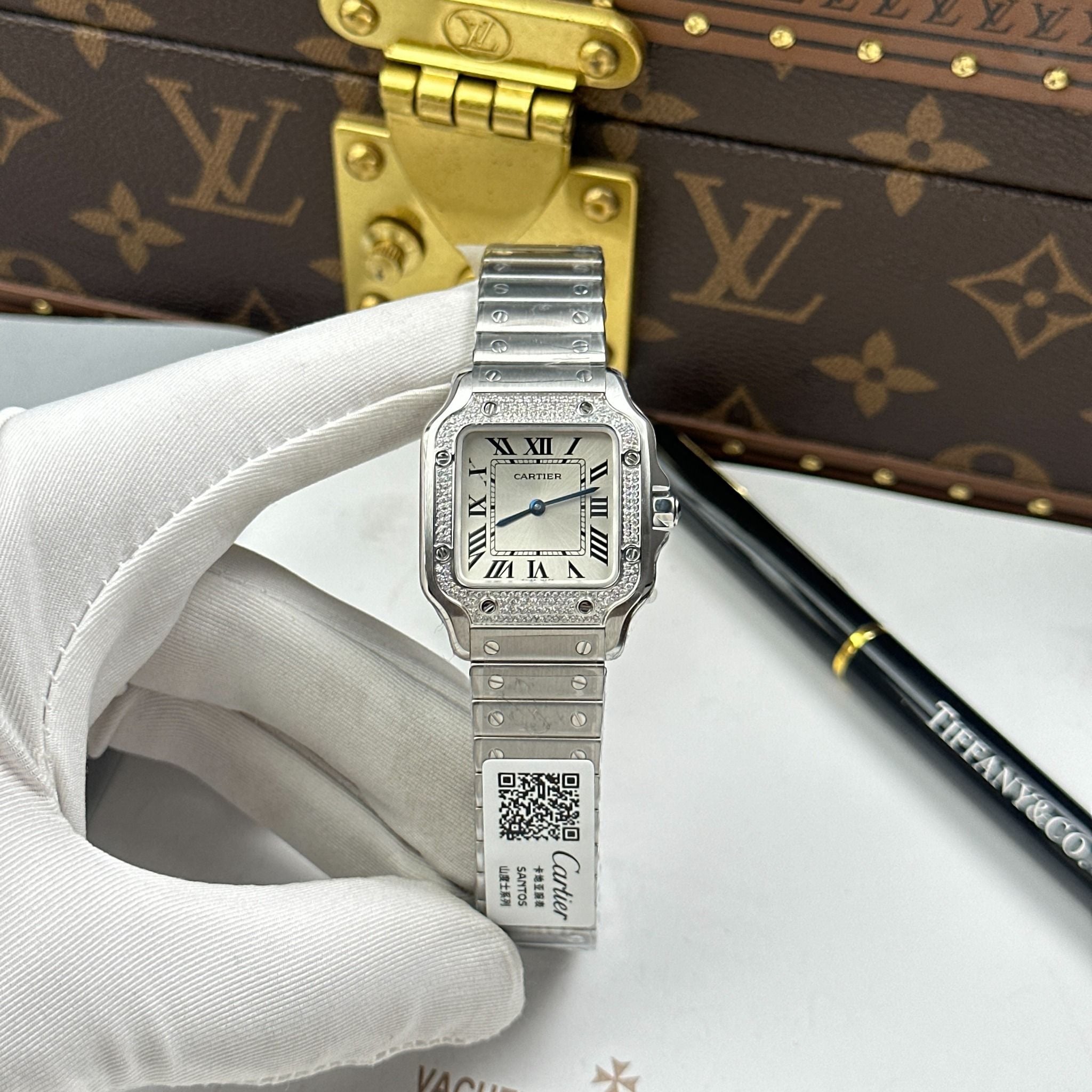 CARTIER SANTOS DE 27 MM - Đồng Hồ Cartier - Nữ - DHTT705