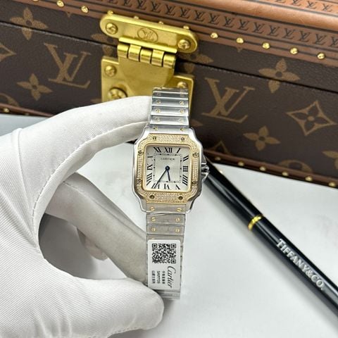 CARTIER SANTOS DE 27 MM - Đồng Hồ Cartier - Nữ - DHTT704