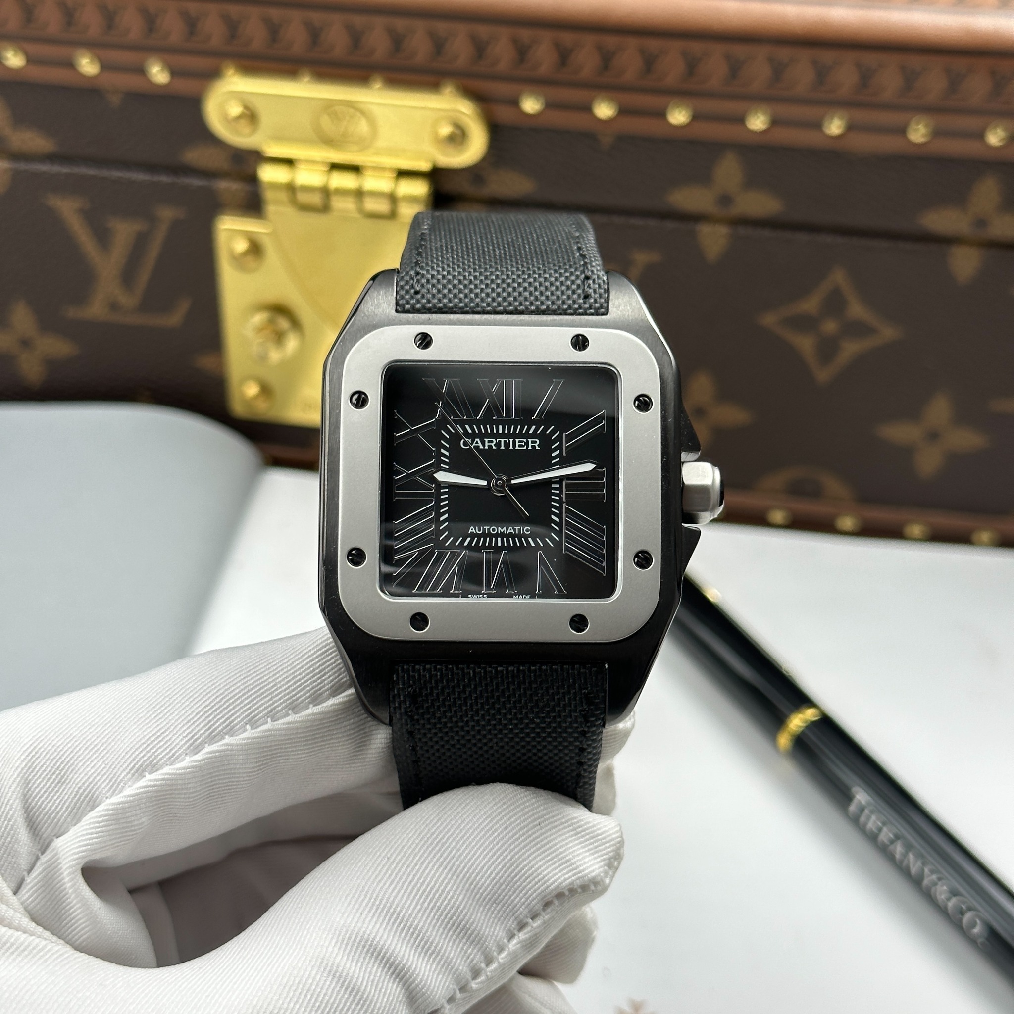 CARTIER SANTOS 100 41 MM - Đồng Hồ Cartier - Nam - DHNTT487