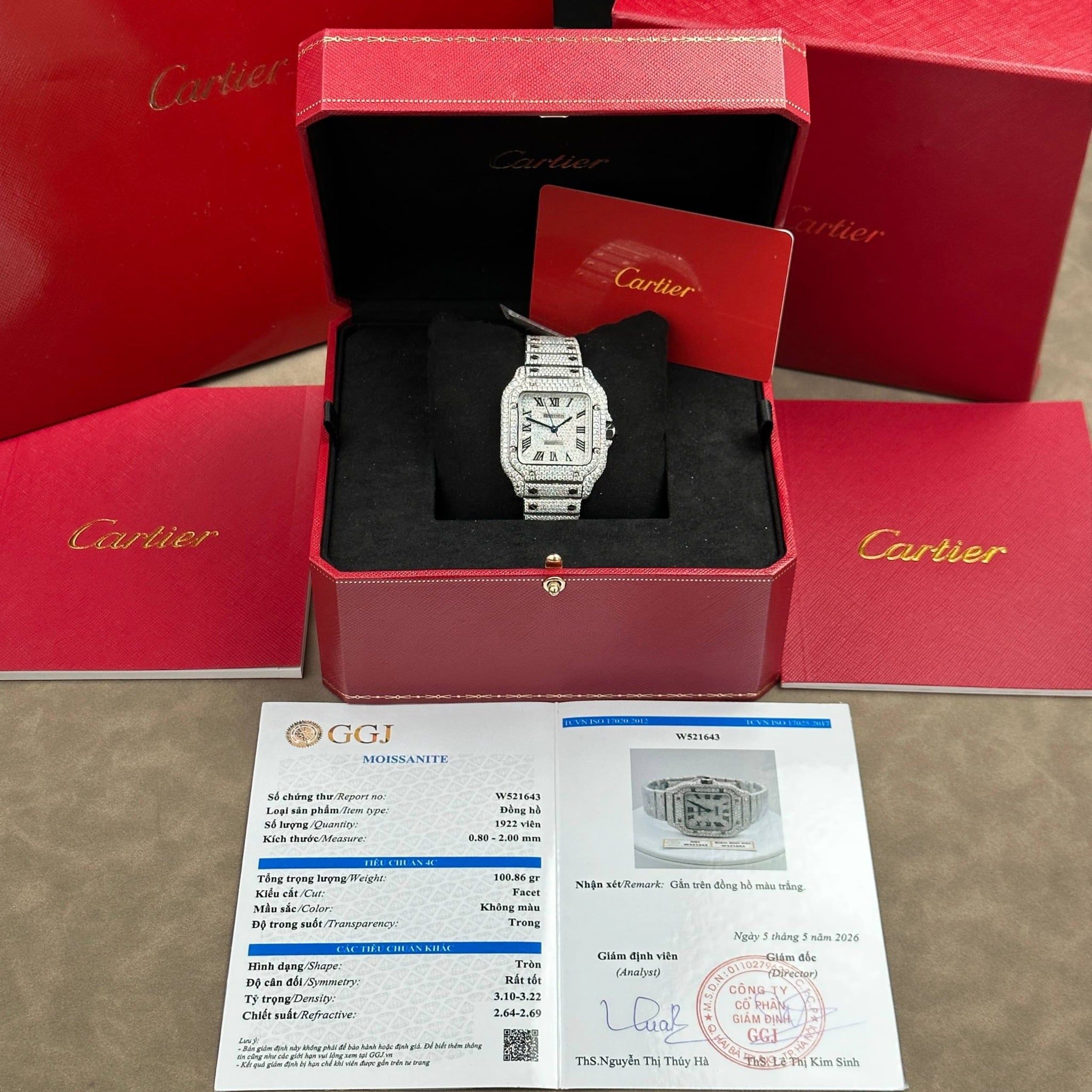 CARTIER SANTOS DE 35 MM - Đồng Hồ Cartier - Nữ - DHTT605