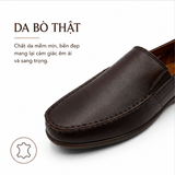  Giày Lười Nam Da Bò TOMOYO - TMN51402 - Nâu - Giày Nam Cao Cấp 