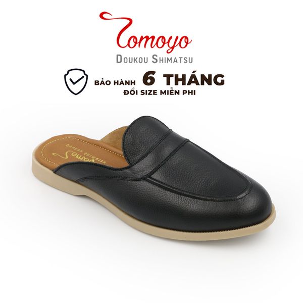  Giày Sục Nam Da Bò (mule shoes) TOMOYO TMN51301 – Da Thật, Đế Êm Nhẹ - Mule Loafer 