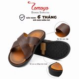  Dép Nam Da Bò Thật Tomoyo TMD80402 – Sang Trọng, Thoáng Khí, Bền Bỉ Theo Thời Gian 