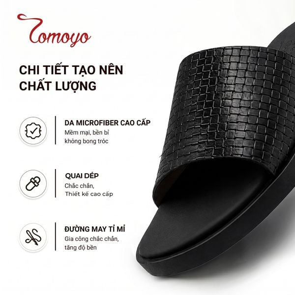  DÉP DA NAM TOMOYO – PHONG CÁCH TỐI GIẢN, LỊCH LÃM VÀ THOẢI MÁI TMD12001 