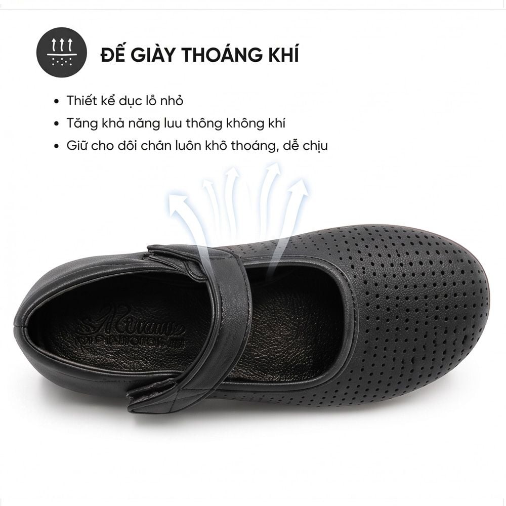  TOMOYO Giày Búp Bê Nữ  – Nhẹ Êm, Dịu Dàng Nữ Tính & Dễ Phối Đồ TMW33401 