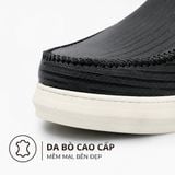  TOMOYO Urban Slip-On Sneaker Nam– Đen Đế Trắng - Sneaker xỏ chân | Êm nhẹ | Đi làm – Đi chơi TMN51001 