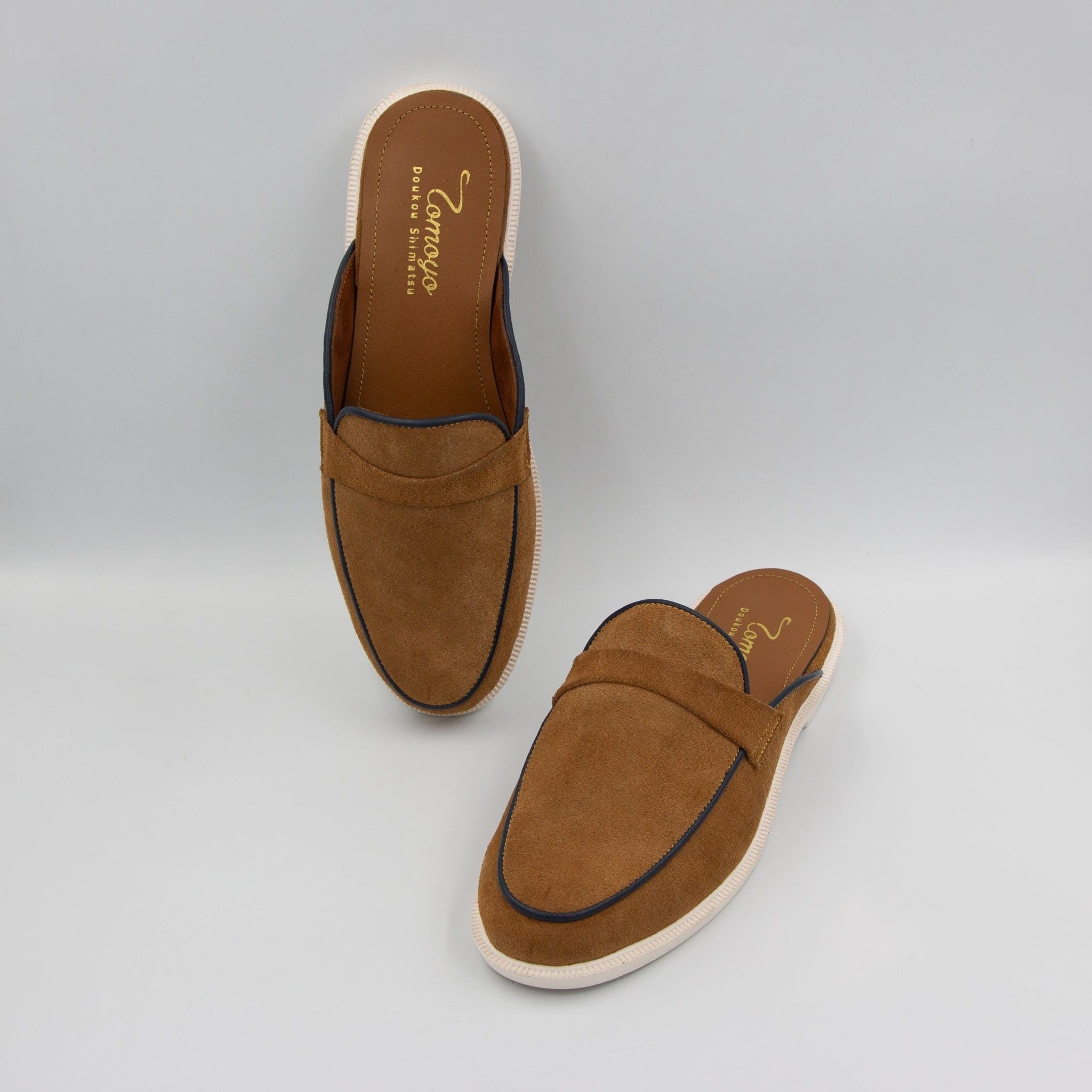  Giày Sục Nam Da Lộn (mule shoes) TOMOYO TMN51203 – Da Thật, Đế Êm Nhẹ - Mule Loafer 