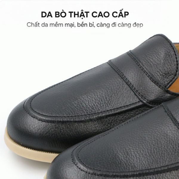  Giày Sục Nam Da Bò (mule shoes) TOMOYO TMN51301 – Da Thật, Đế Êm Nhẹ - Mule Loafer 