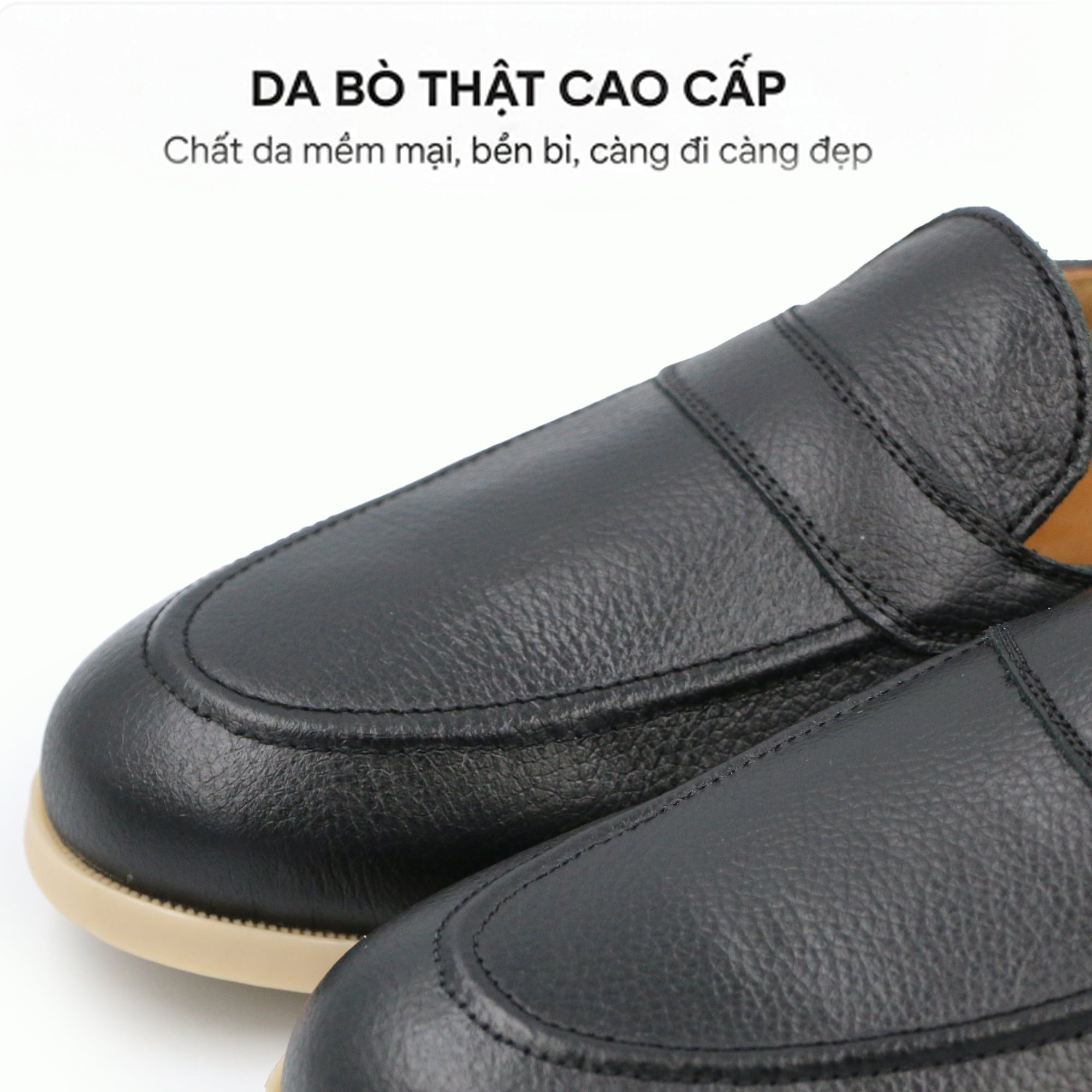  Giày Sục Nam Da Bò (mule shoes) TOMOYO TMN51301 – Da Thật, Đế Êm Nhẹ - Mule Loafer 