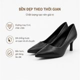  Giày Cao Gót Nữ TMW70301 Tomoyo – Đen Cao Cấp - Thanh Lịch Tối Giản, Tôn Dáng Mỗi Bước Đi 