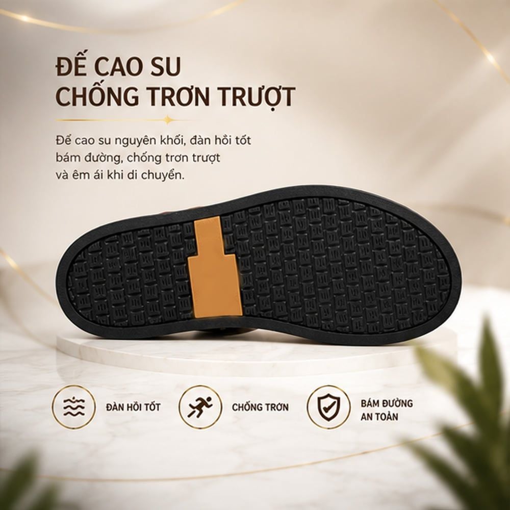  Dép Sandal Nam Da Bò Cao Cấp Tomoyo TMS09402 