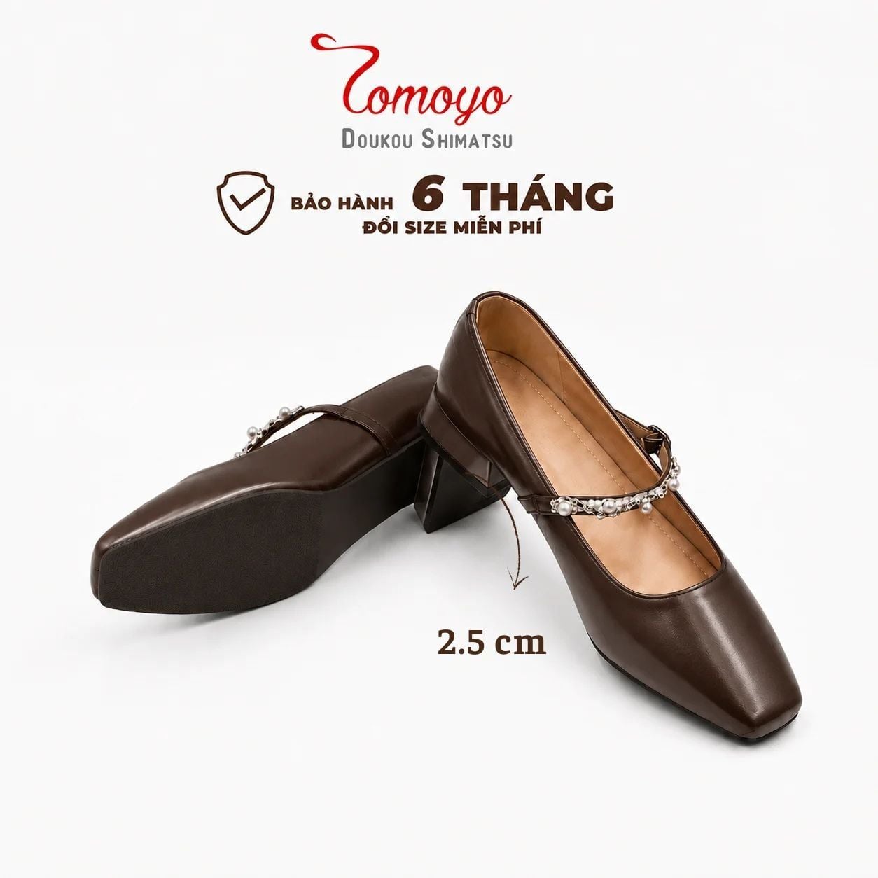  TOMOYO Giày Cao Gót Nữ – Nhẹ Êm, Dịu Dàng Nữ Tính & Dễ Phối Đồ TMW70401 