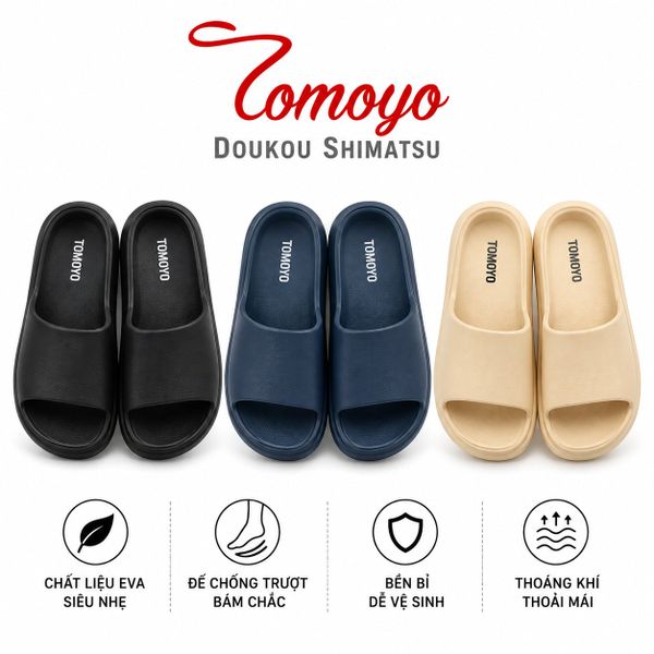  Dép Nhựa IP EVA Nguyên Khối Êm Nhẹ Đi Mưa TOMOYO TMD901 