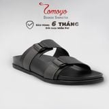  Dép Quai Ngang - Dép Da Nam Tomoyo TMD34001 - Đen 