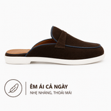  Giày Sục Nam Da Lộn (mule shoes) TOMOYO TMN51202 – Da Thật, Đế Êm Nhẹ - Mule Loafer 