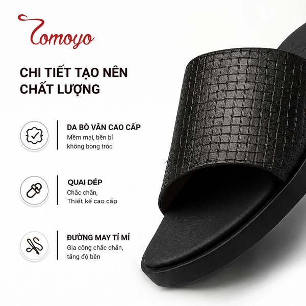  DÉP DA NAM TOMOYO – PHONG CÁCH TỐI GIẢN, LỊCH LÃM VÀ THOẢI MÁI TMD12001 