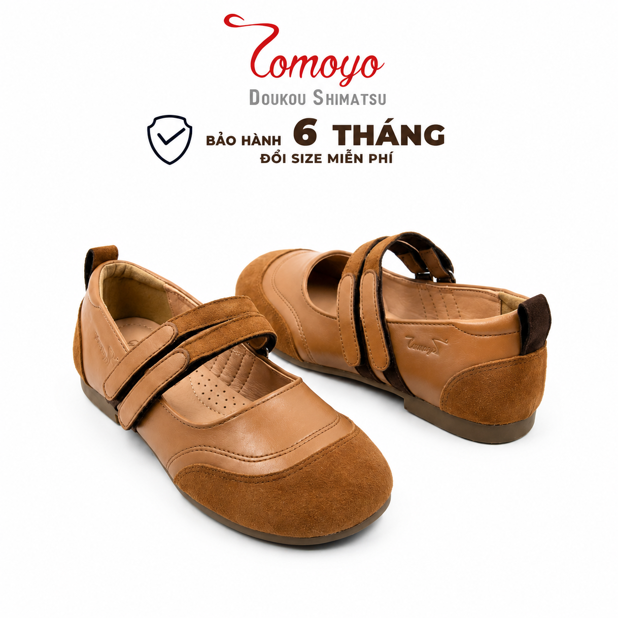  TOMOYO Giày Búp Bê Nữ Da Lộn – Nhẹ Êm, Dịu Dàng Nữ Tính & Dễ Phối Đồ TMW33502 