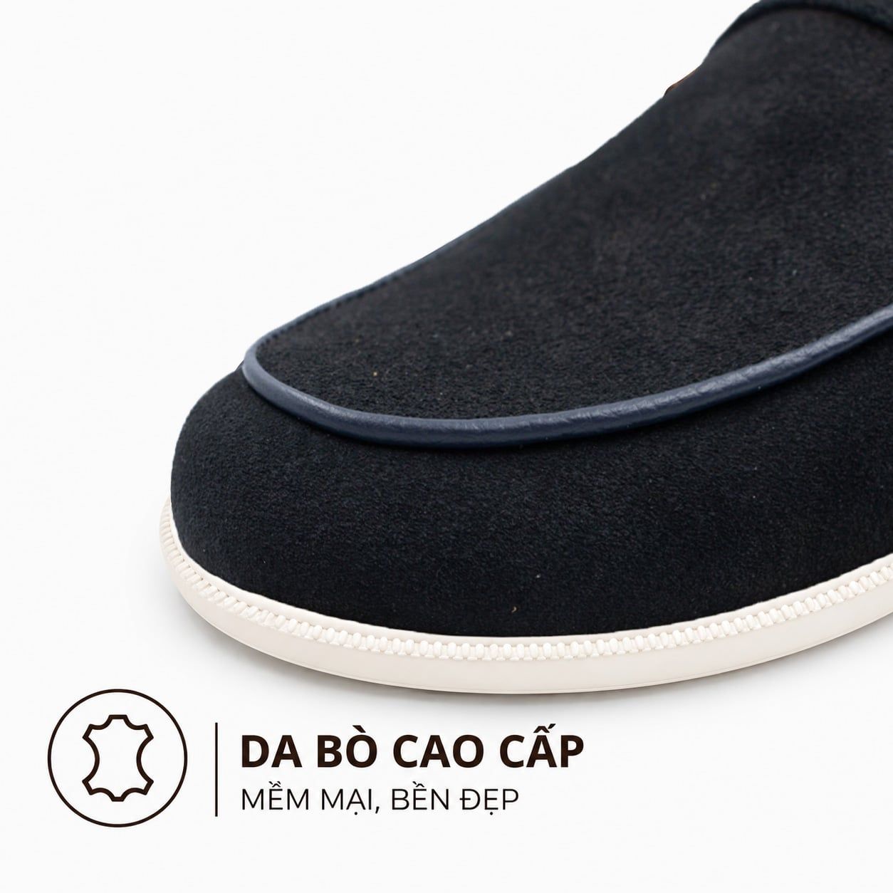  Giày Sục Nam Da Lộn (mule shoes) TOMOYO TMN51201 – Da Thật, Đế Êm Nhẹ - Mule Loafer 