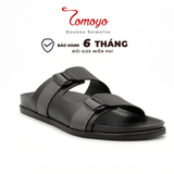  Dép Quai Ngang - Dép Da Nam Tomoyo TMD34001 - Đen 