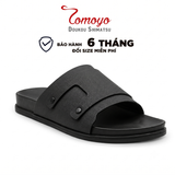  Dép Quai Ngang - Dép Da Nam Tomoyo TMD34201 - Đen 