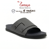  Dép Quai Ngang - Dép Da Nam Tomoyo TMD34204 - Xám 