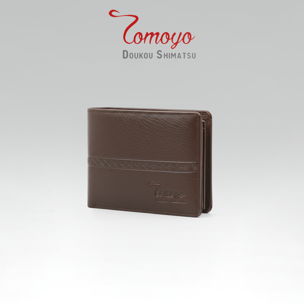  Ví Da Bò Nam TOMOYO TVN00202 – Ví Ngang Da Nappa Cao Cấp - Ví Nâu 