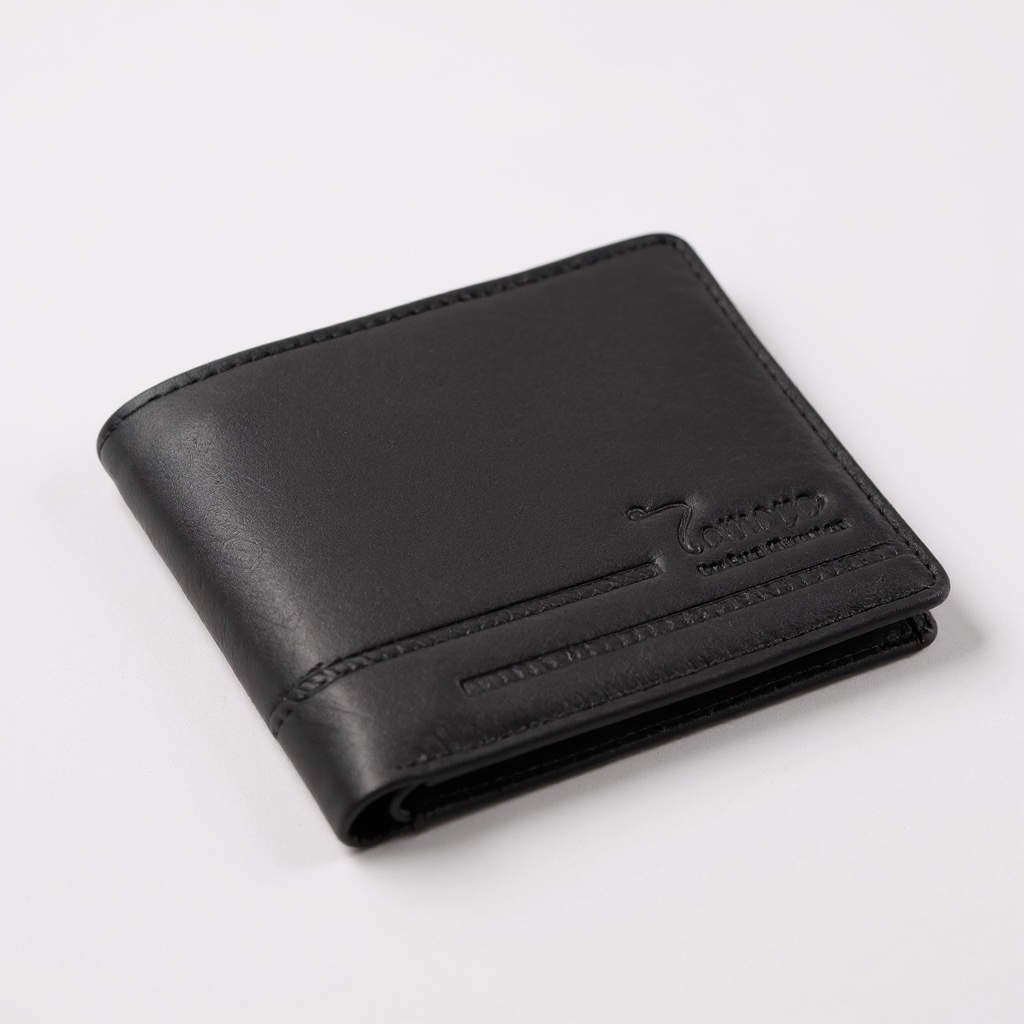  Ví Da Bò Nam Cao Cấp TOMOYO TVN003 - Ví Ngang - Màu Đen 