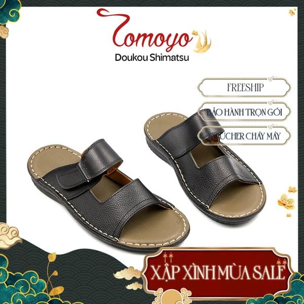  Dép Nam Quai Ngang Da Bò Tomoyo TMD10101 