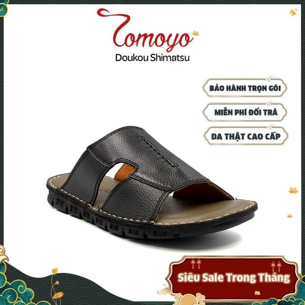  Dép Nam Da Bò Cao Cấp Tomoyo TMD10201 