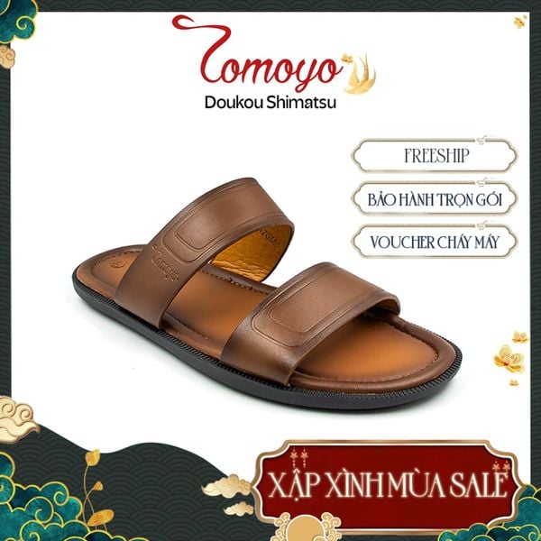  Dép Nam Da Bò Thật Tomoyo TMD10703 