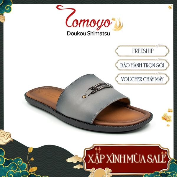  Dép Nam Quai Ngang Da Bò Thật Tomoyo TMD10800 