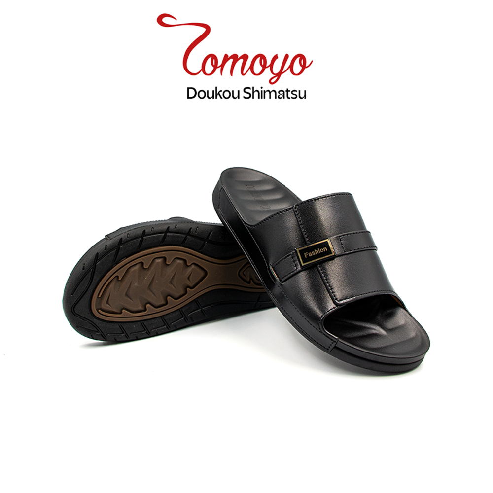  Dép Nam Quai Ngang Siêu Nhẹ Da Bò Cao Cấp TOMOYO TMD30501 