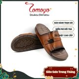  Dép Quai Ngang Nam Da Bò Nappa Cao Cấp Tomoyo TMD30503 