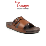  Dép Quai Ngang Nam Da Bò Nappa Cao Cấp Tomoyo TMD30703 