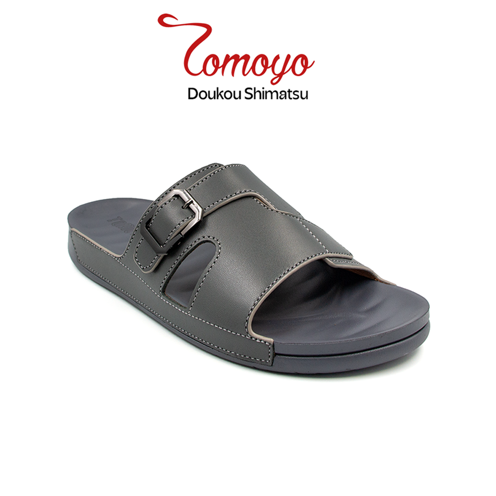  Dép Quai Ngang Nam Da Bò Nappa Cao Cấp Tomoyo TMD30704 