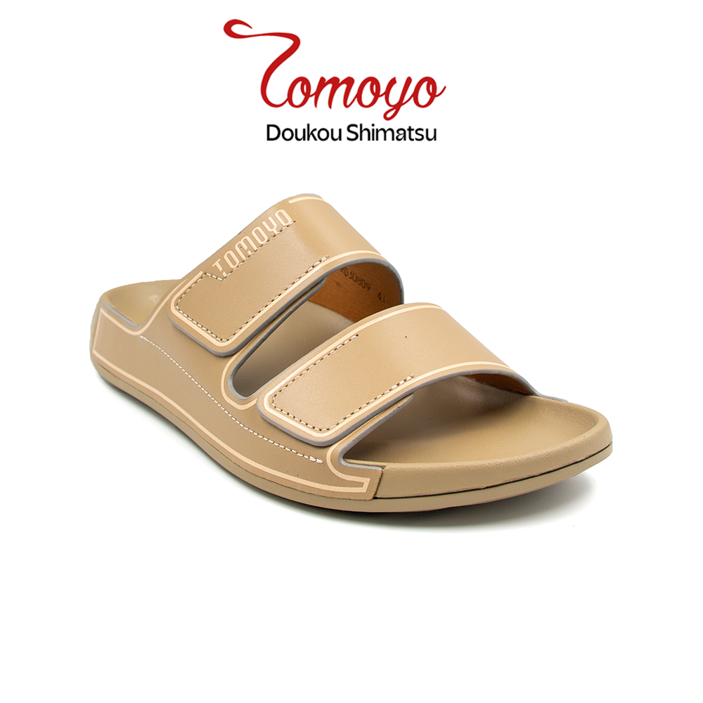  Dép Quai Ngang Nam Da Bò Nappa Cao Cấp Tomoyo TMD30809 