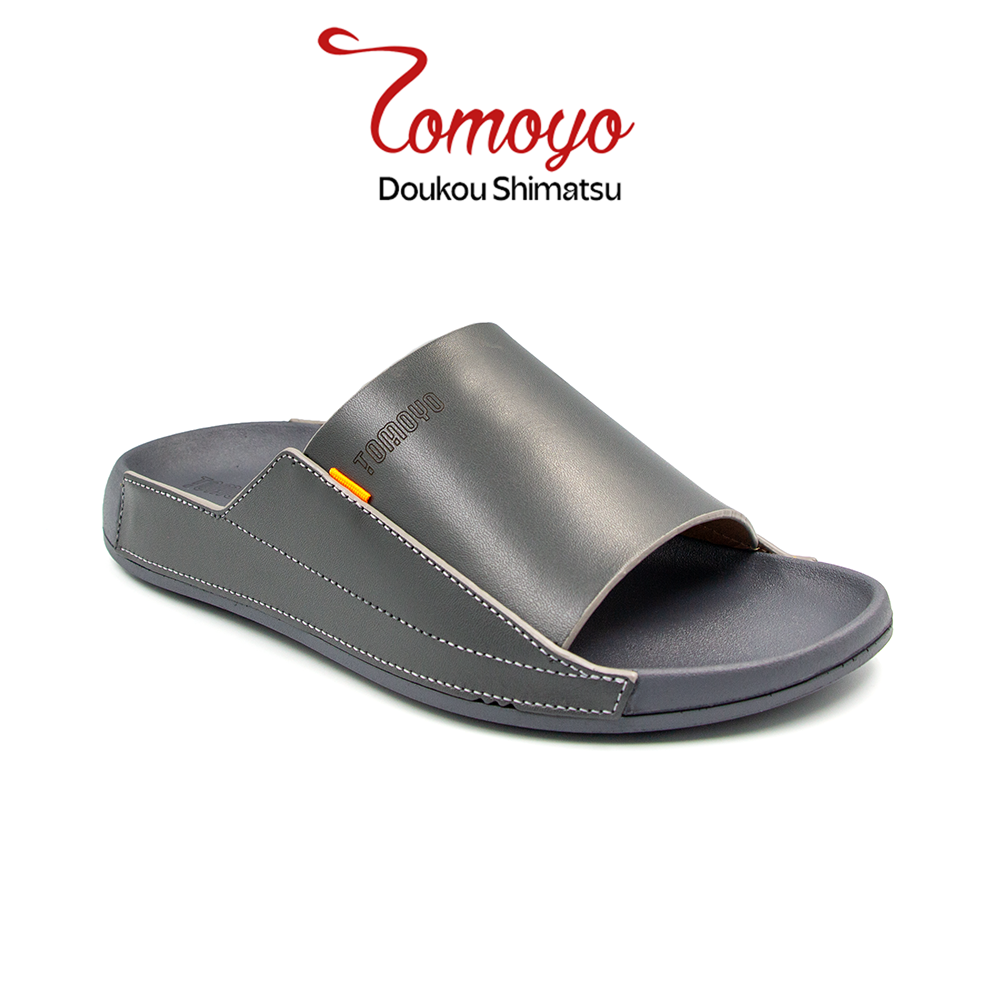  Dép Quai Ngang Nam Da Bò Nappa Cao Cấp Tomoyo TMD30904 