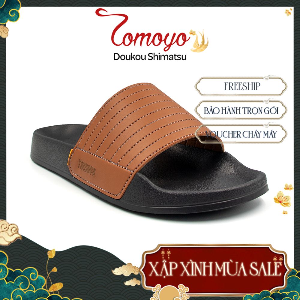  Tomoyo Dép Quai Ngang Da Microfiber Siêu Nhẹ TMD31003 