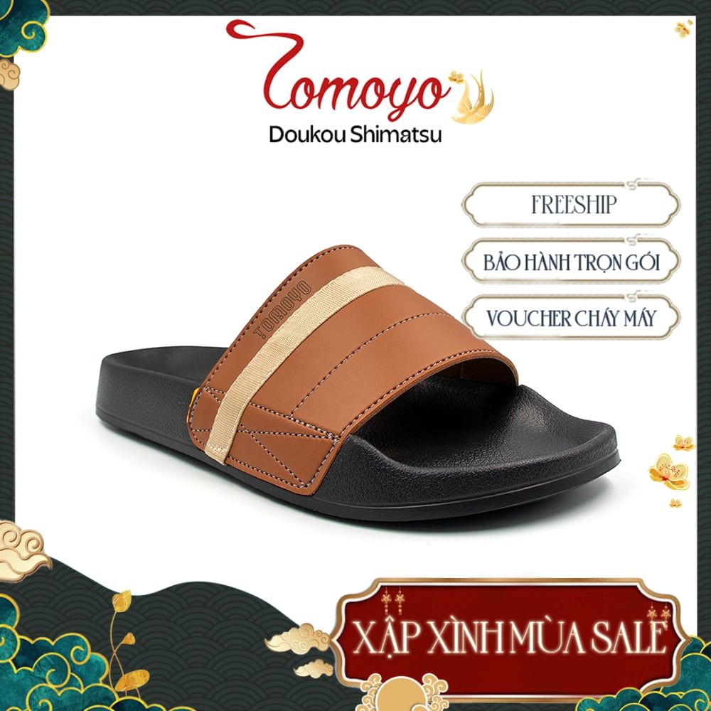  Tomoyo Dép Quai Ngang Da Microfiber Siêu Nhẹ TMD31303 