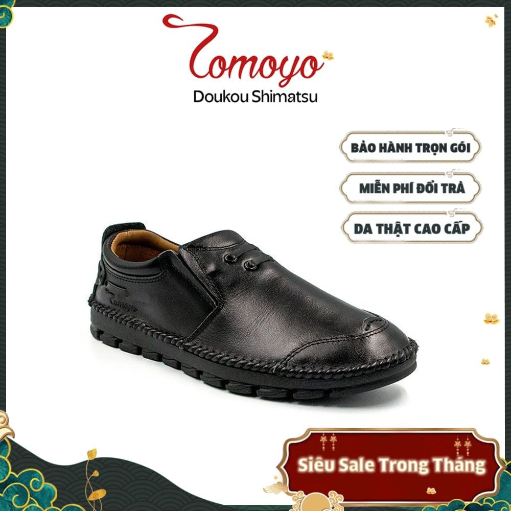  Giày Da Nam Đế May Siêu Êm Tomoyo TMN20801 