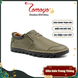  Giày Da Nam Đế May Siêu Êm Tomoyo TMN20808 