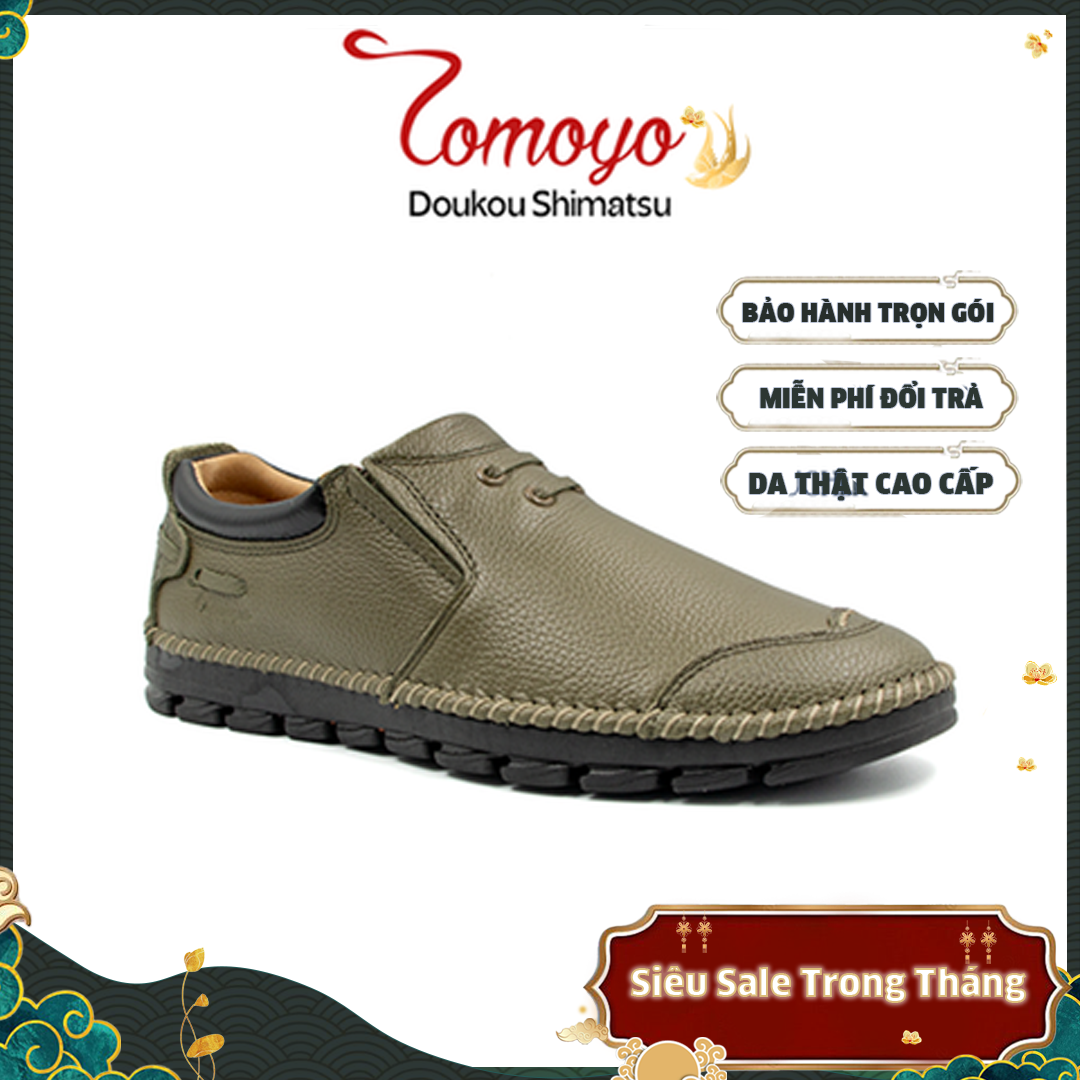  Giày Da Nam Đế May Siêu Êm Tomoyo TMN20808 