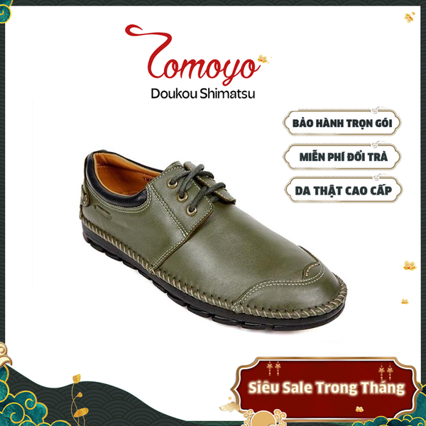 Giày Da Nam Đế May Siêu Êm Tomoyo TMN21008 