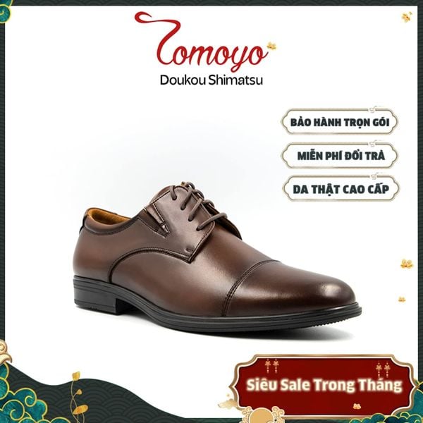  Giày Tây Nam Công Sở Oxford Tomoyo Da Bò Nhập Khẩu Cao Cấp  TMN22502 