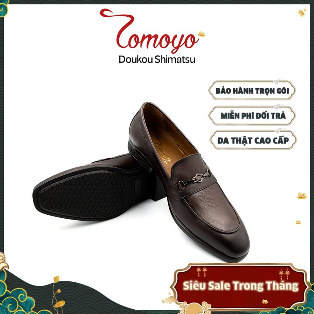  Giày Tây Penny Loafer Nam Không Dây Tomoyo TMN24002 
