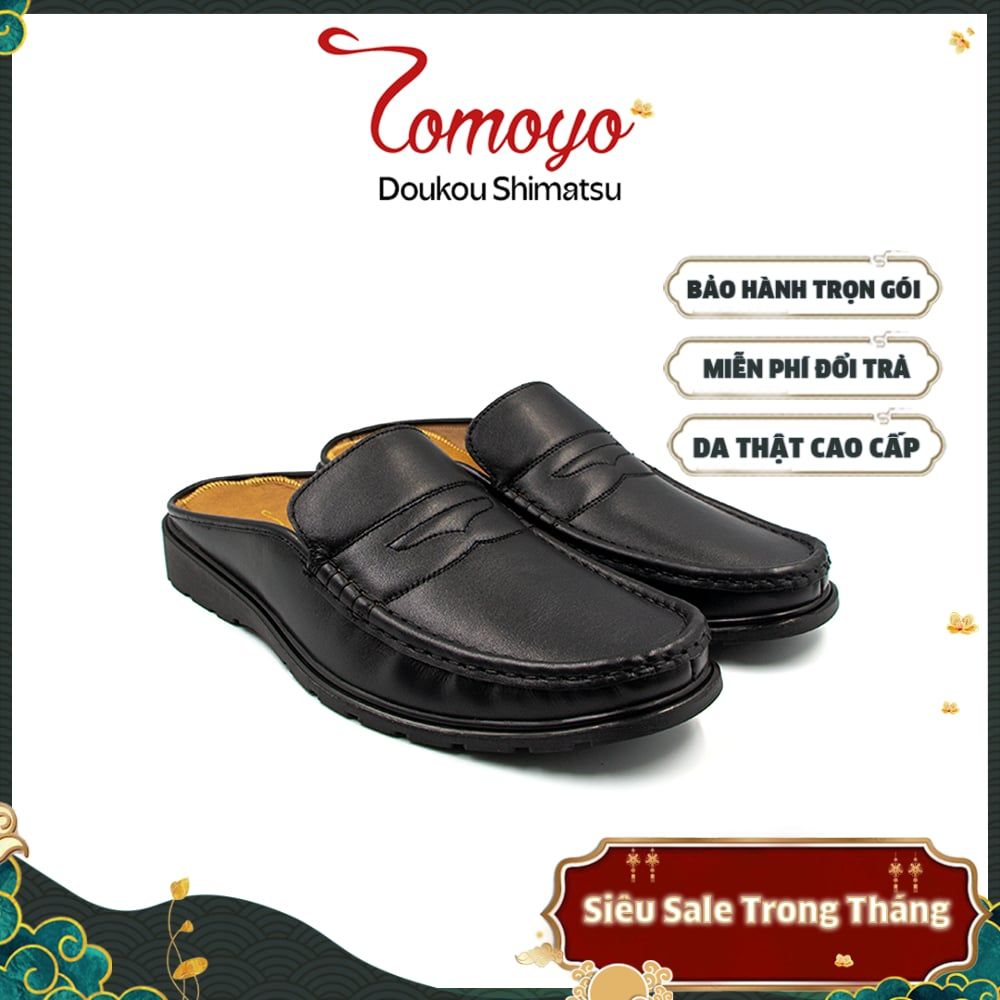  Giày Sục (Mule Shoes) Nam Da Thật Kiểu Dáng Thanh Lịch Tomoyo TMN24101 